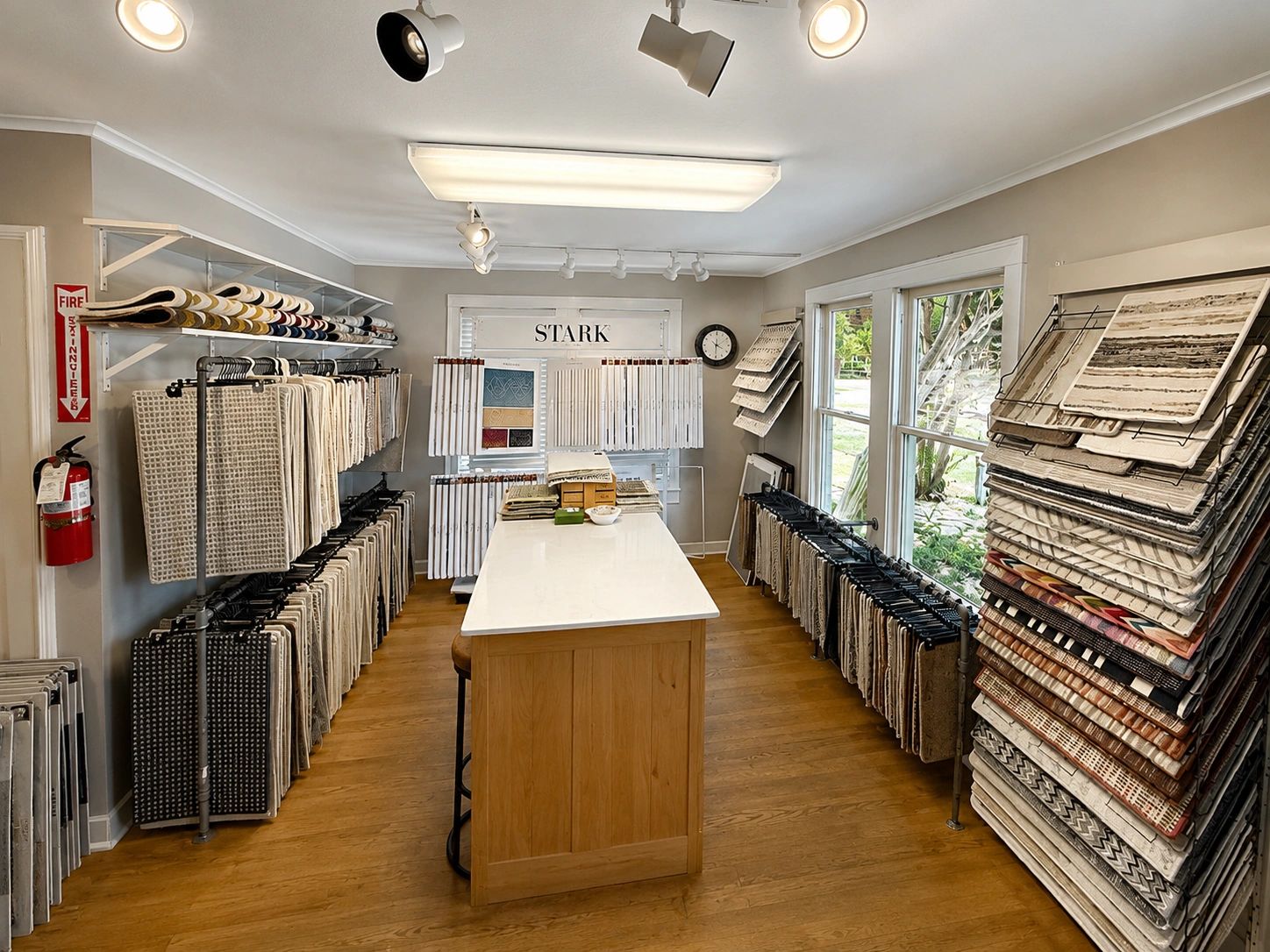 Flooring showroom interior display